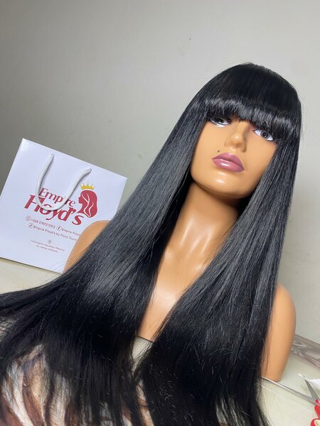 Perruque longue noire