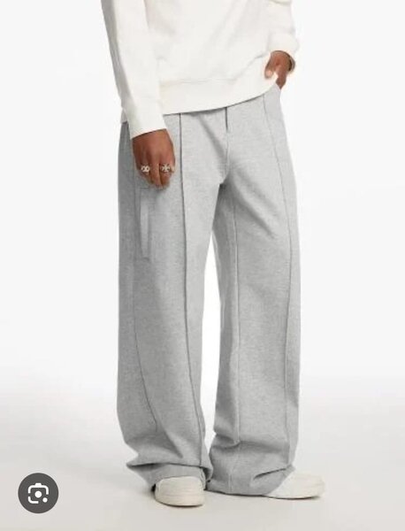 Pantalon large gris pour homme