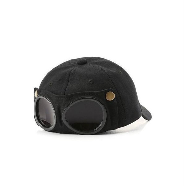 Casquette Noire avec Lunettes