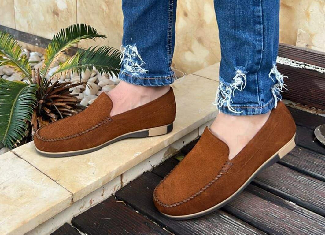 Mocassins en daim élégants