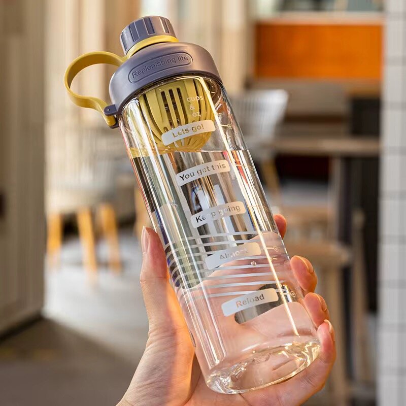 Bouteille d'eau graduée 1L