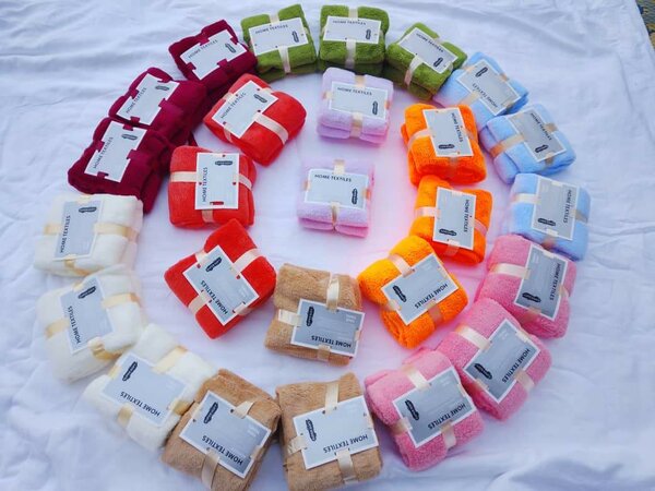 Serviettes douces et colorées