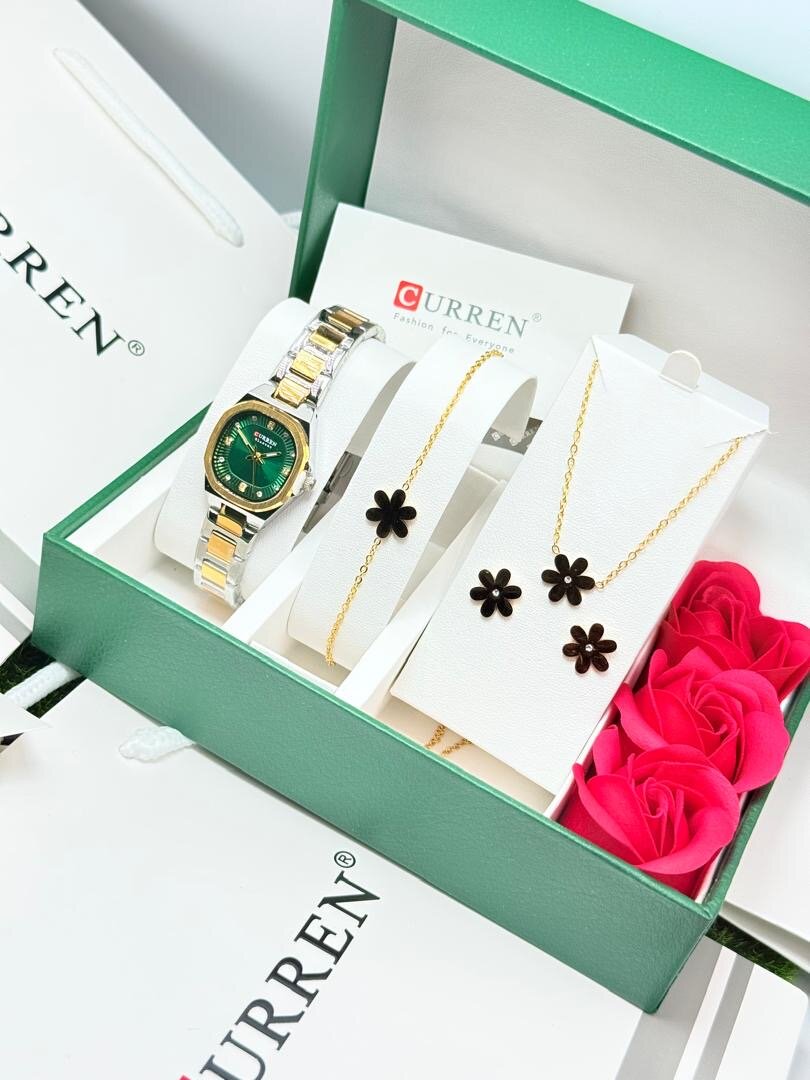 Montre CURREN avec Colliers Fleur