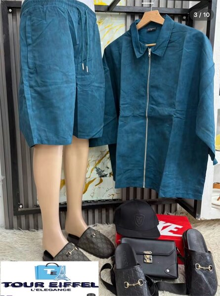 Ensemble décontracté bleu