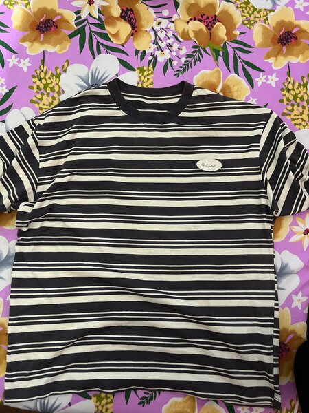 T-shirt rayé "Sunset"