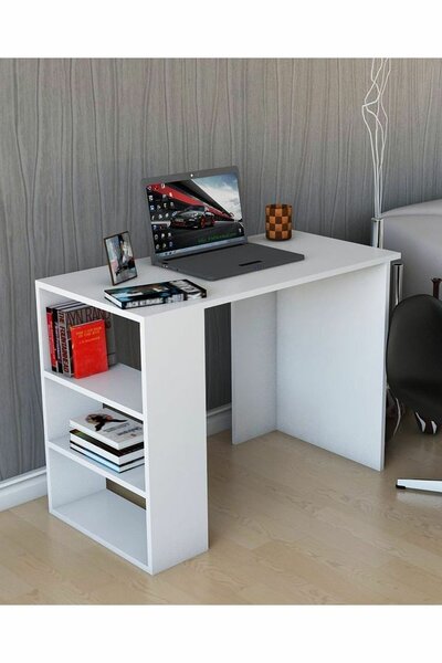 Bureau moderne compact blanc