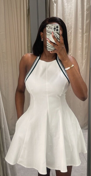 Chic White Halter Dress