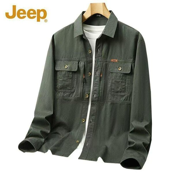 Chemise homme Jeep verte