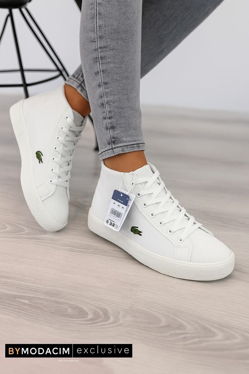 Baskets blanches homme Lacoste