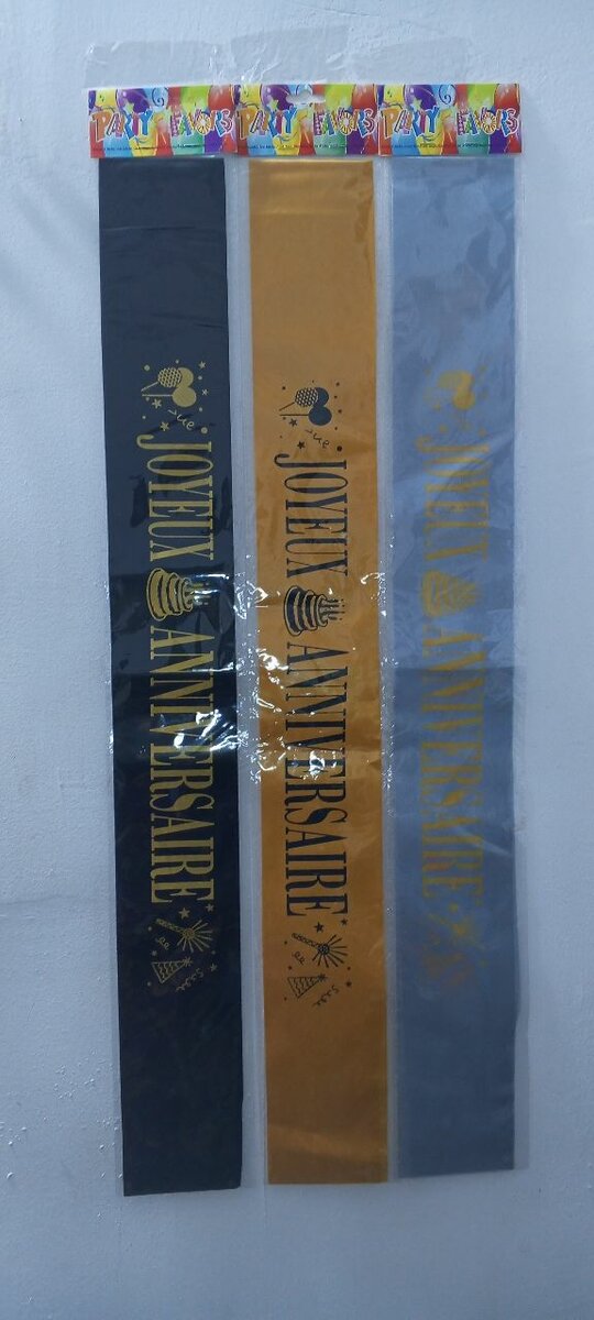 Bandes Anniversaire Colorées