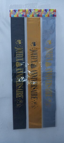 Bandes Anniversaire Colorées