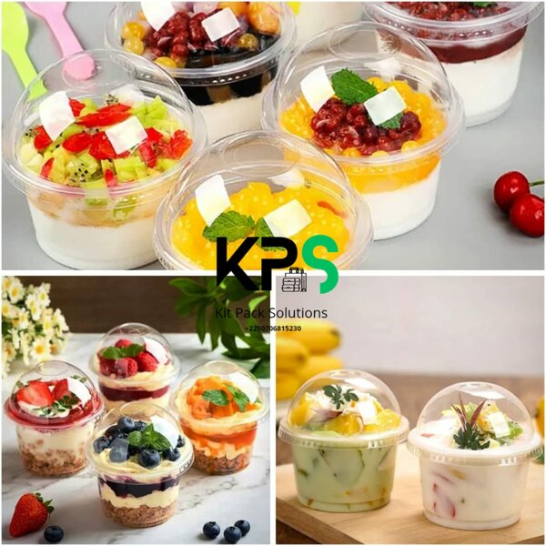Pot transparent 250ml Lot 100