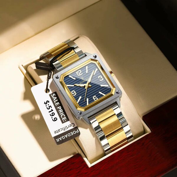 Montre Homme Luxe Acier Inox