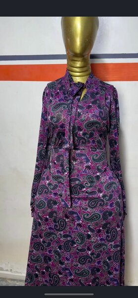 Robe fluide imprimée femme