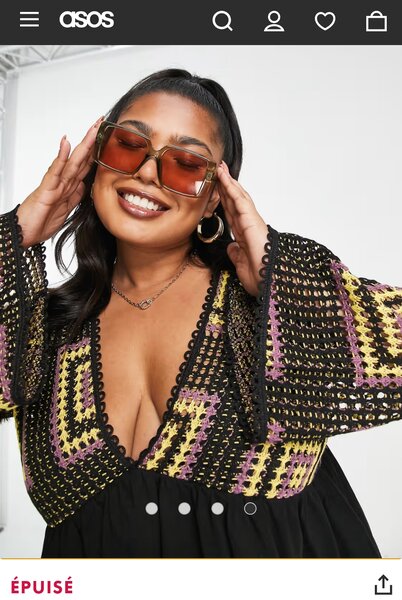 Robe à mailles plage