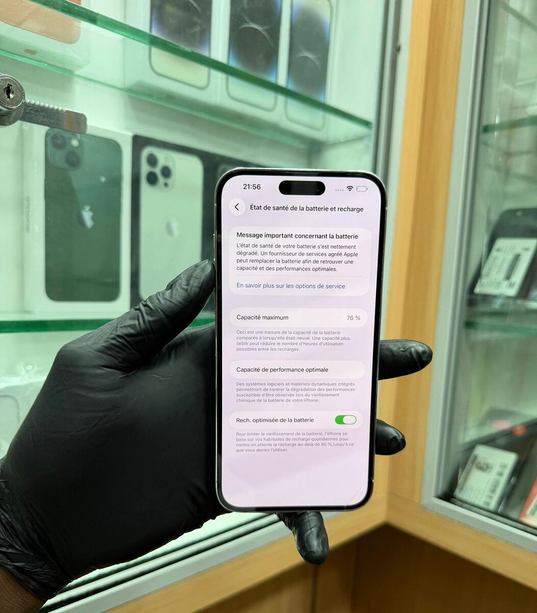 14 Pro Max 128Go Écrans change