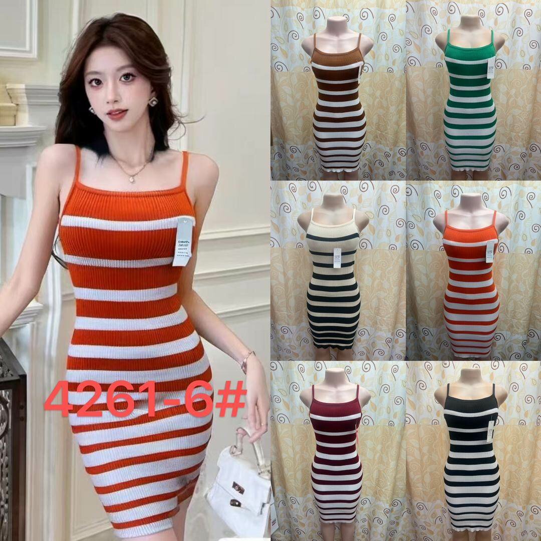 Robe Femme à Rayures Élégante