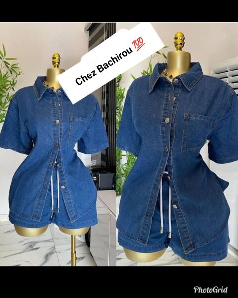 Combinaison en jean chic