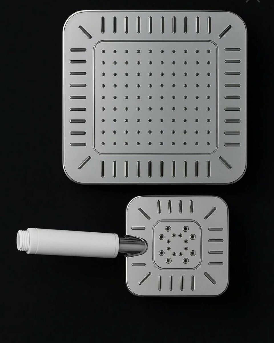 Dual Square Shower Head Set