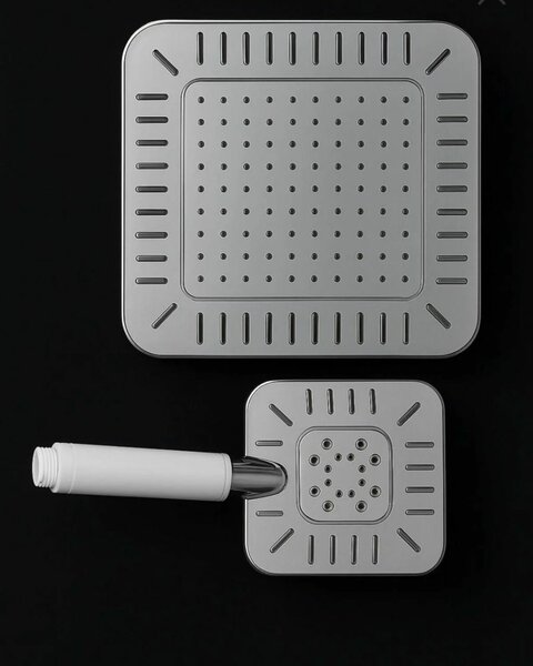 Dual Square Shower Head Set
