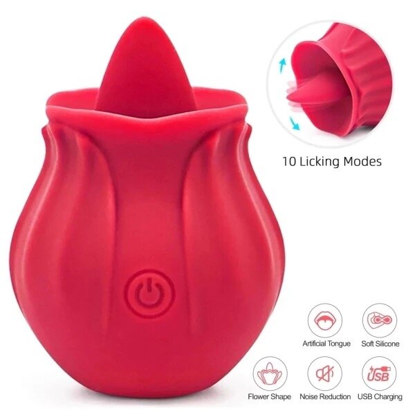 Vibromasseur Fleur Rose USB