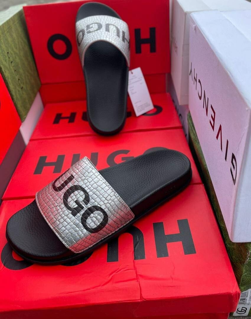 Sandales Hugo argentées