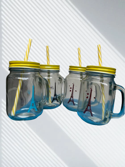 Verres à boissons avec couvercle Paris