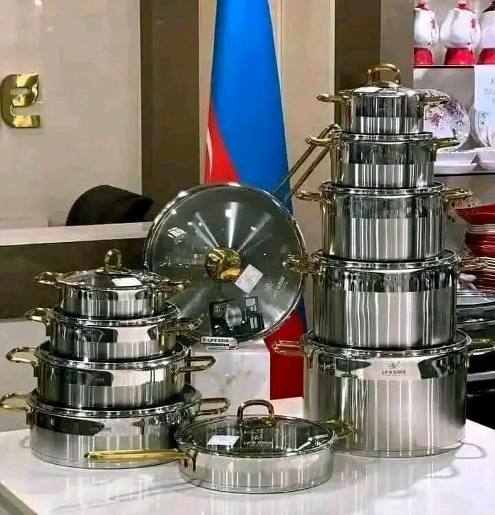 Batterie de cuisine inox complète