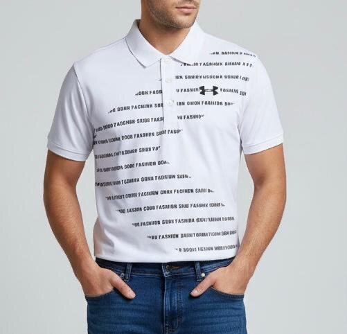 Polo homme décontracté blanc