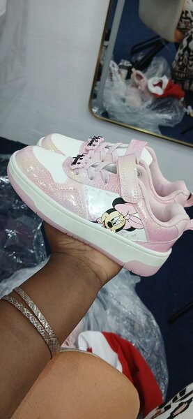 Baskets filles Minnie rose