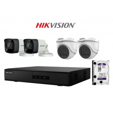 Kit Vidéosurveillance Hikvision 4 Caméras