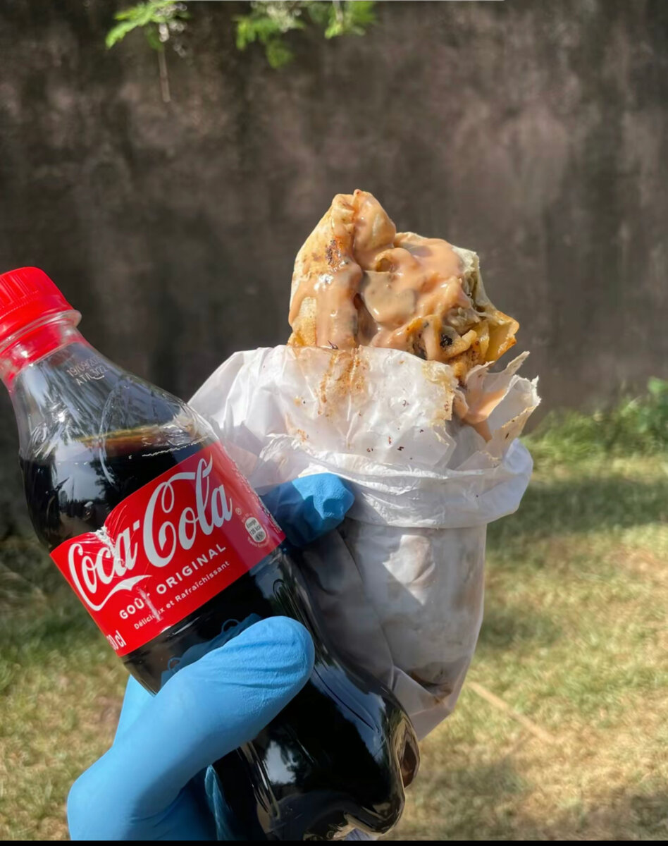 Chawarma frite coca