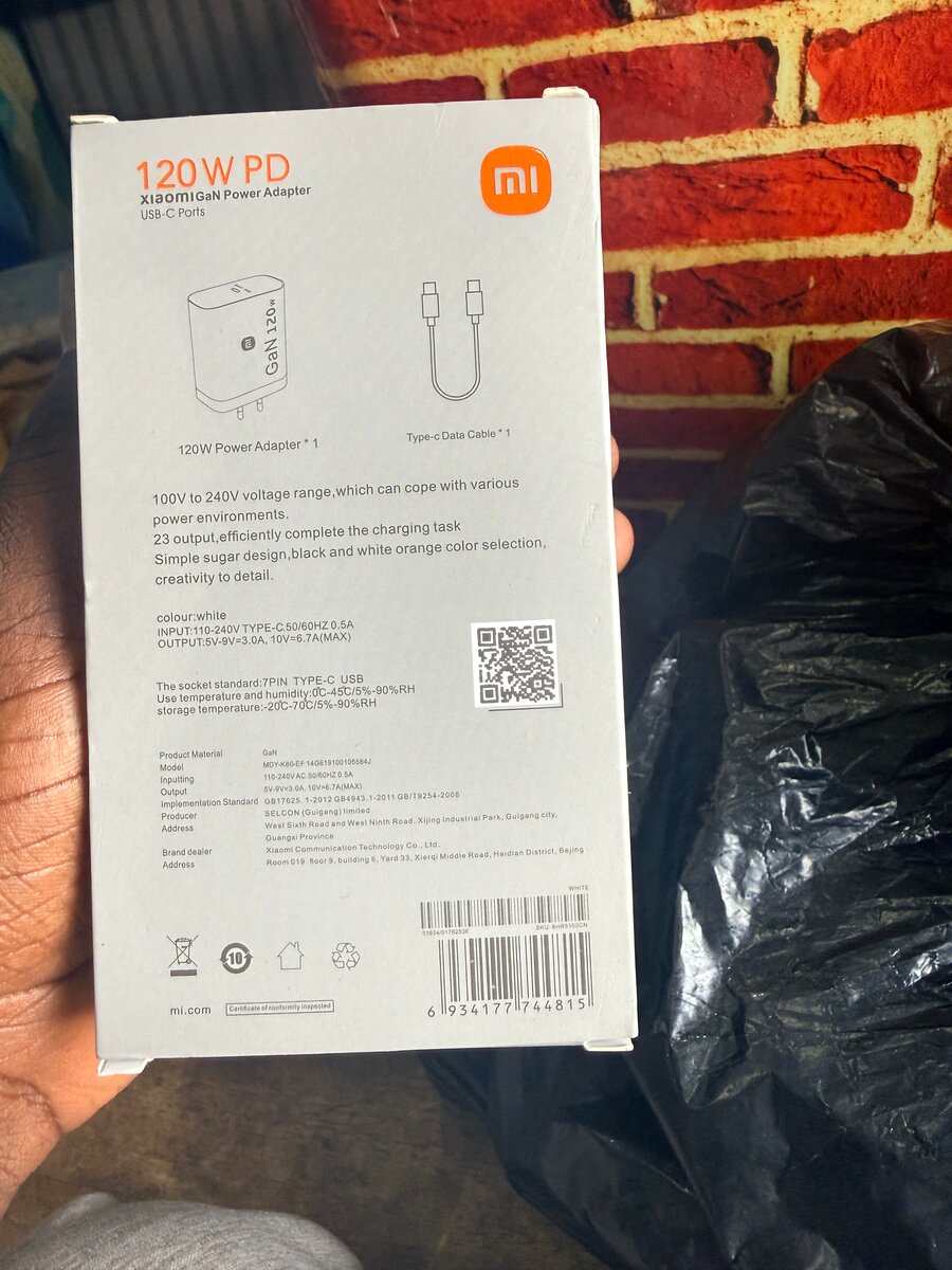 Chargeur rapide 120W Xiaomi