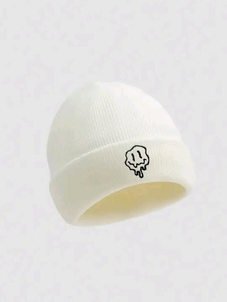 Bonnet Blanc Unisexe avec Broderie