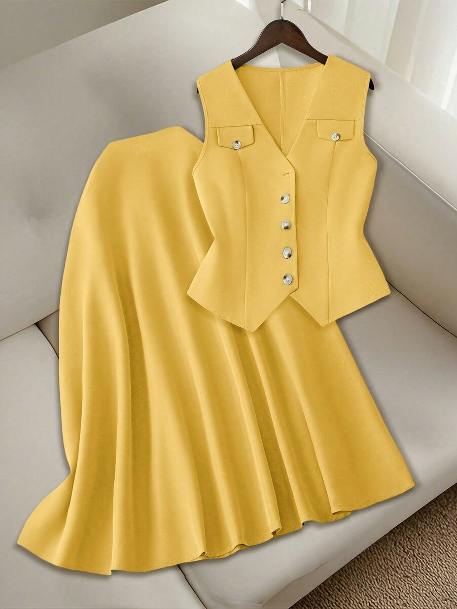 Ensemble Jupe Longue Élégant