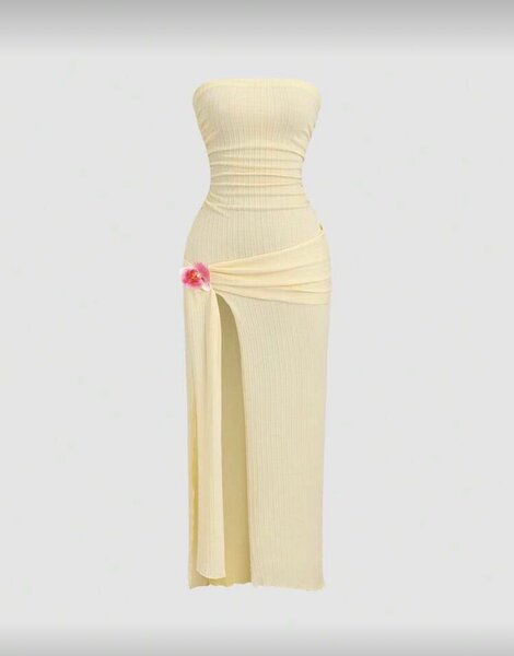 Robe longue été sans bretelles