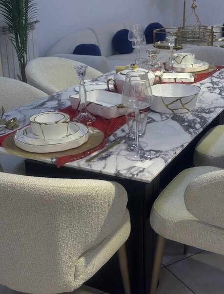 Table à manger marbre moderne