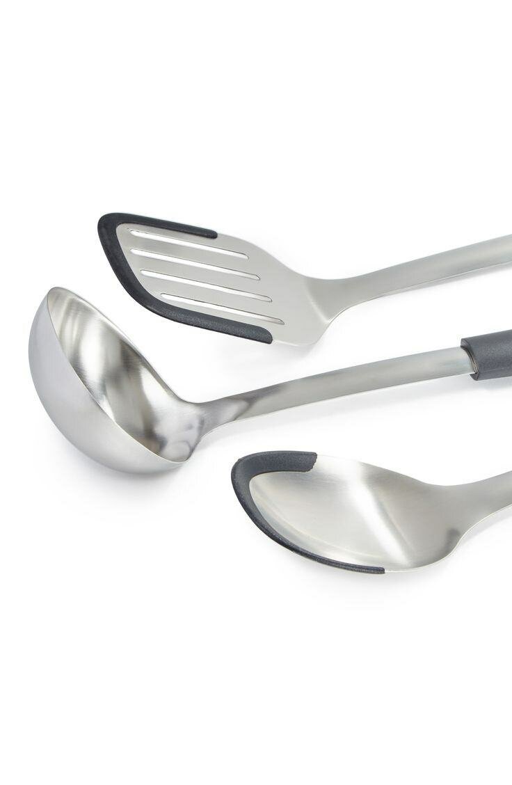 Set d'ustensiles de cuisine en acier inoxydable