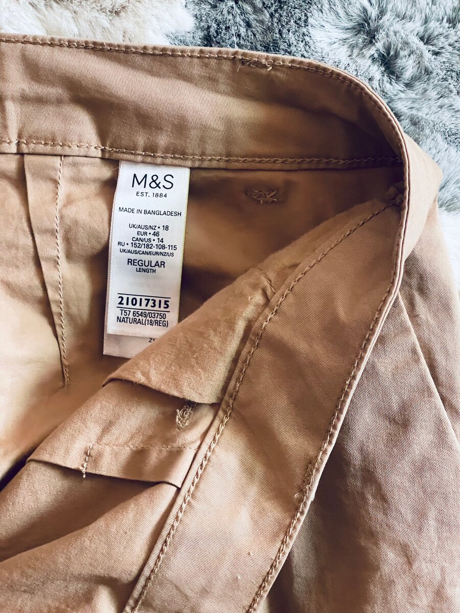 Pantalon Chino Beige Femme