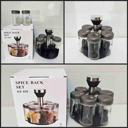 Ensemble de Pots à Épices Rotatif