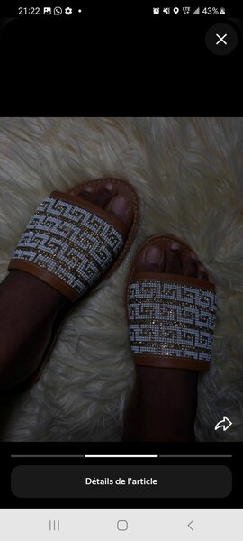 Sandales élégantes à strass