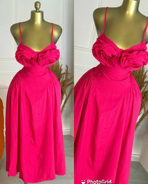 Robe élégante à fleurs 3D