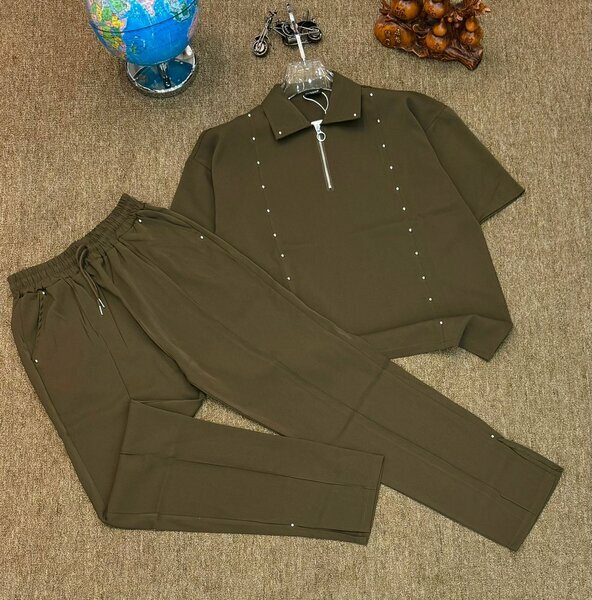 Ensemble streetwear marron