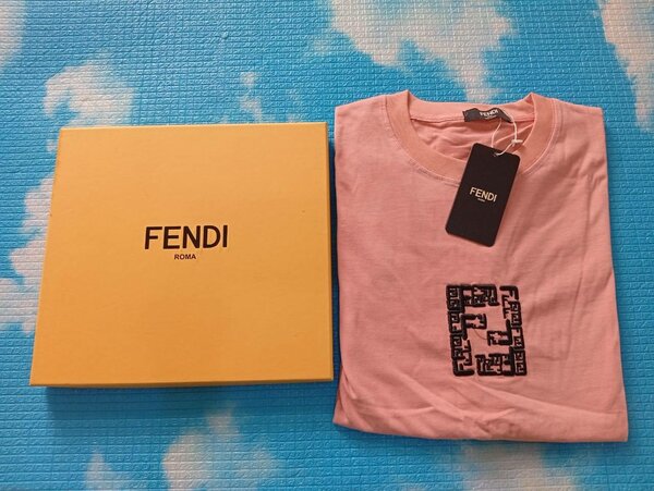 T-shirt Fendi Roma rose