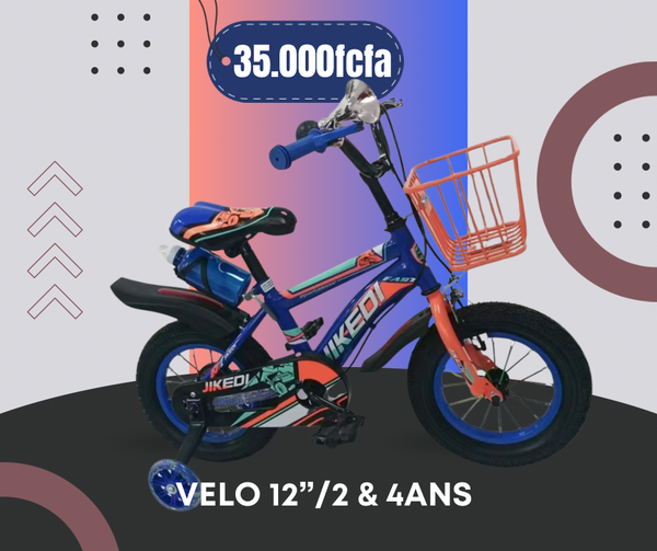 Vélo Enfant 12" avec Roulettes