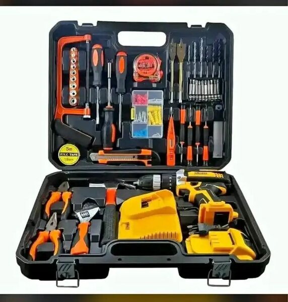 Boîte à outils complète avec outils de bricolage