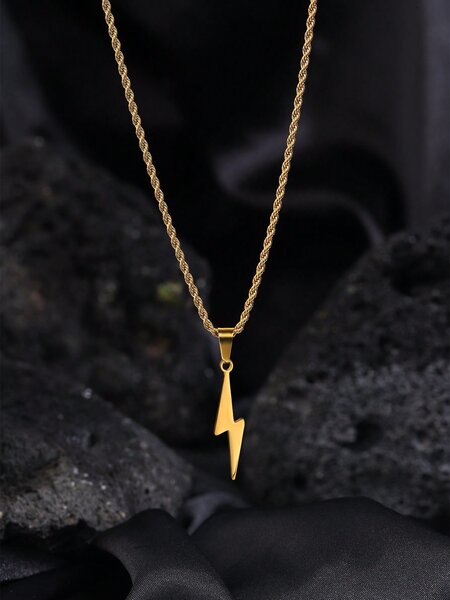 Collier éclair en métal