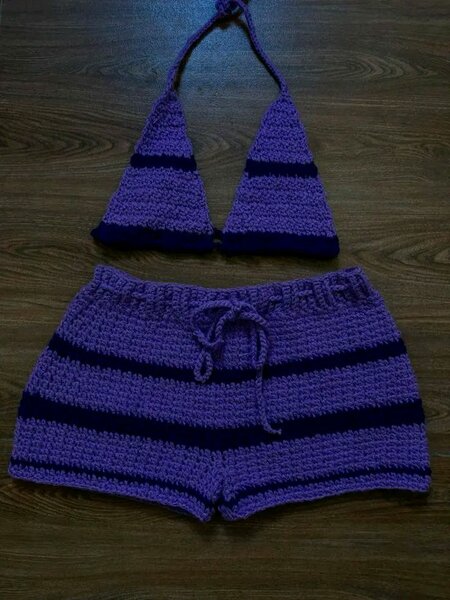 Ensemble bikini tricoté