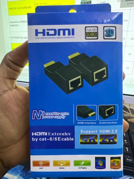 Extendeur HDMI Cat-6/6E 4K HD