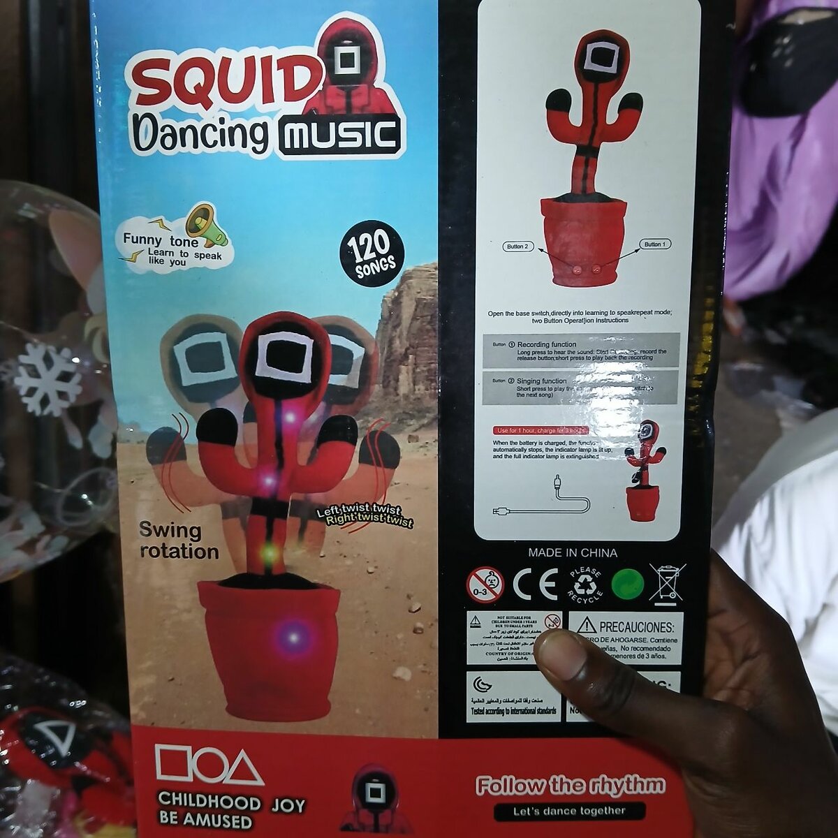 Jouet dansant musical Squid